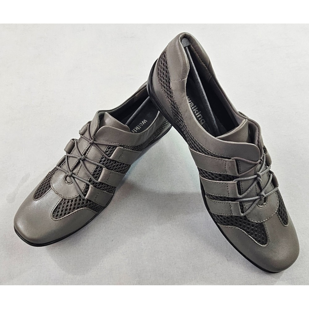 Walking Cradles Audio Sneakers Womens 6 N Grey Leather W-75912M 561381